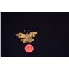 Image 1 : 14K (TESTED) FILAGREE BUTTERFLY BROOCH (10.8 GTW)