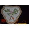Image 2 : ROYAL COPENHAGEN FLORA DANICA PORCELAIN TRIANGULAR DISH (DOES NOT INCLUDE STAND)