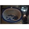 Image 2 : BLUE & WHITE BASKET FORM BOWL, 19TH C