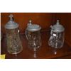 Image 2 : COLLECTION OF VINTAGE GLASS BEER STEINS (6 PCS)