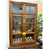 Image 2 : 2 SECTION MARRIED DISPLAY/STORAGE CABINET