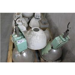 PALLET OF WAREHOUSE LIGHTS **AUCTION PROCEEDS TO FRONT OF MAIN ROOM**