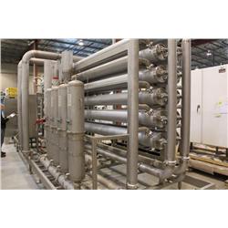 GE OSMONICS 1000 GAL. PER MIN. FILTER PURIFICATION SYSTEM C/W 4 HACH SC100 FLOW METERS AND 4 HACK 17