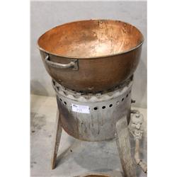 BURNER WITH COPPER KETTLE