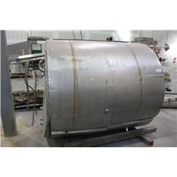 500 GAL. STAINLESS STEEL TANK