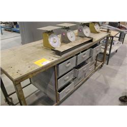 WORK BENCH WITH CONTENTS