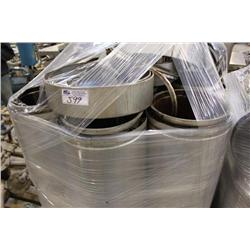 PALLET OF STAINLESS STEEL EXHAUST STACKS