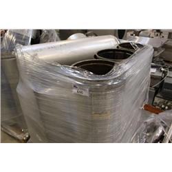 PALLET OF STAINLESS STEEL EXHAUST STACKS