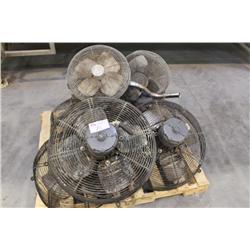 PALLET OF FANS