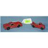 Pair of early cast metal midgit toy trucks