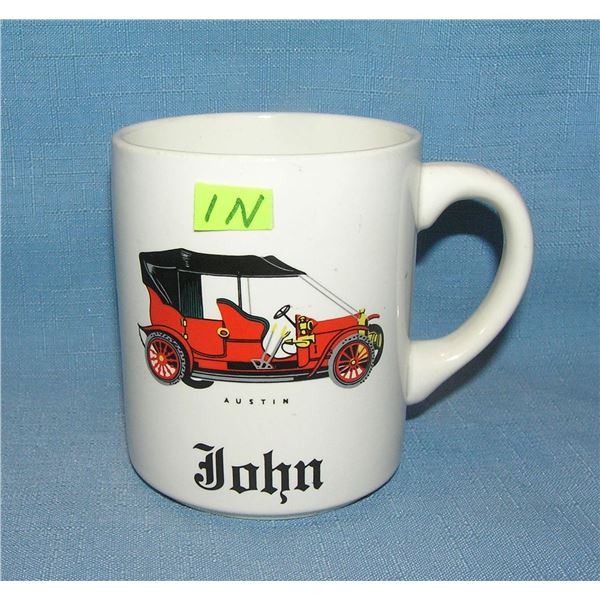 Vintage Austin automobile coffee mug