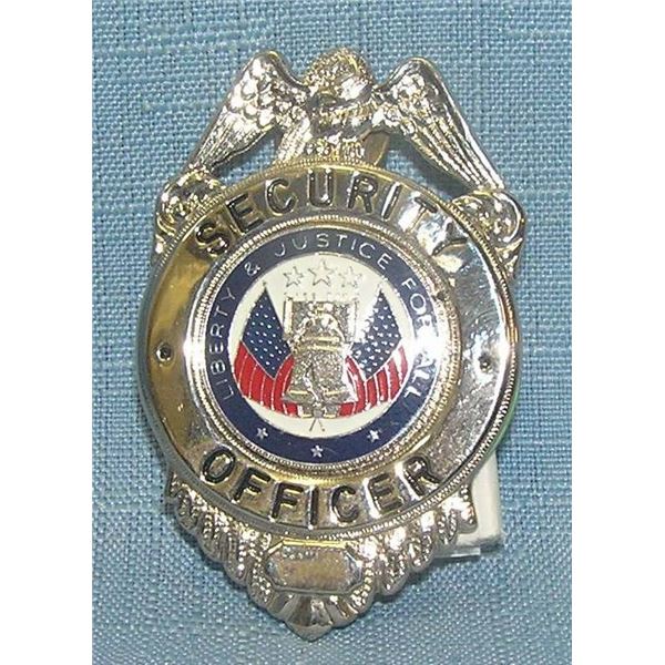 Vintage security officer's badge