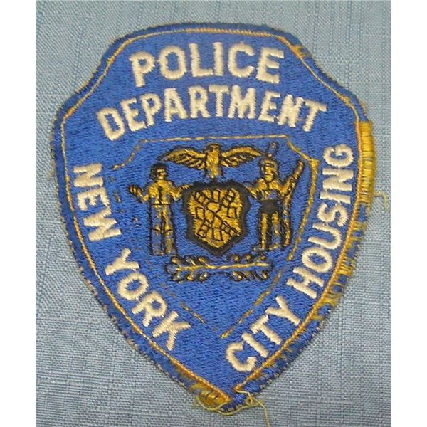 Vintage NY City Housing police patch