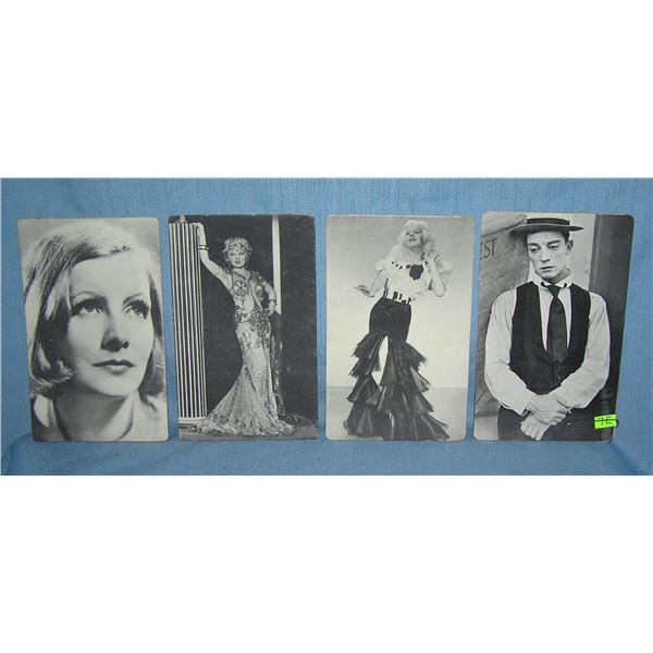 Group of movie star oversized photo cards