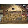 Image 1 : Large circa WWII illuminated manger set