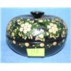 Hand painted floral trinket box