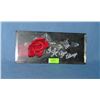 Image 1 : Crystal floral rose mounted mirrored display shelf