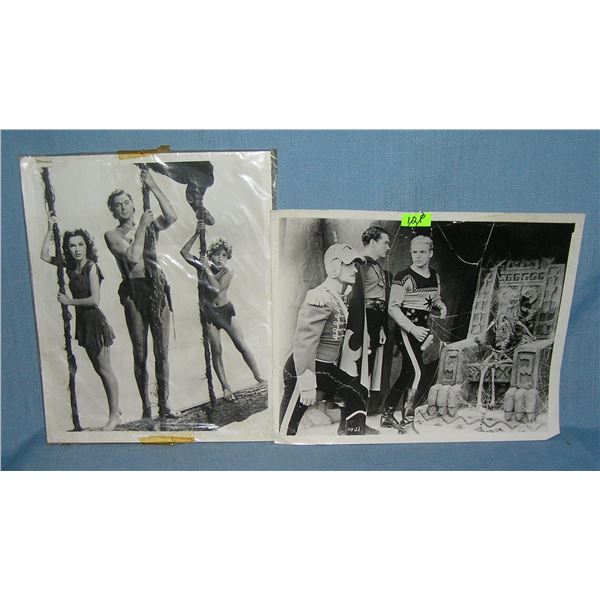 Pair of movie still photographs