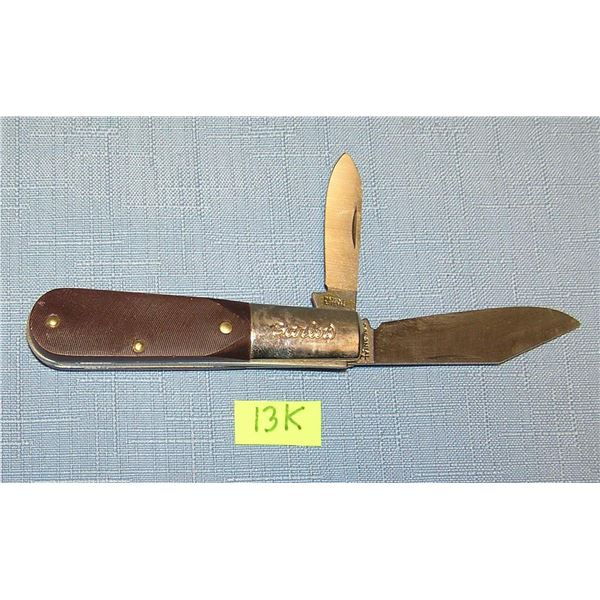 Vintage Barlow 2 bladed pocket knife