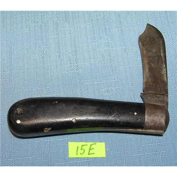 Antique single bladed pocket knife by Leonard