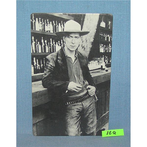 William S. Hart western oversized photo post card