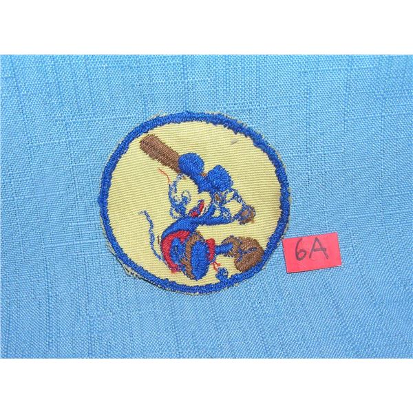 Early Mickey Mouse hand embroidered patch
