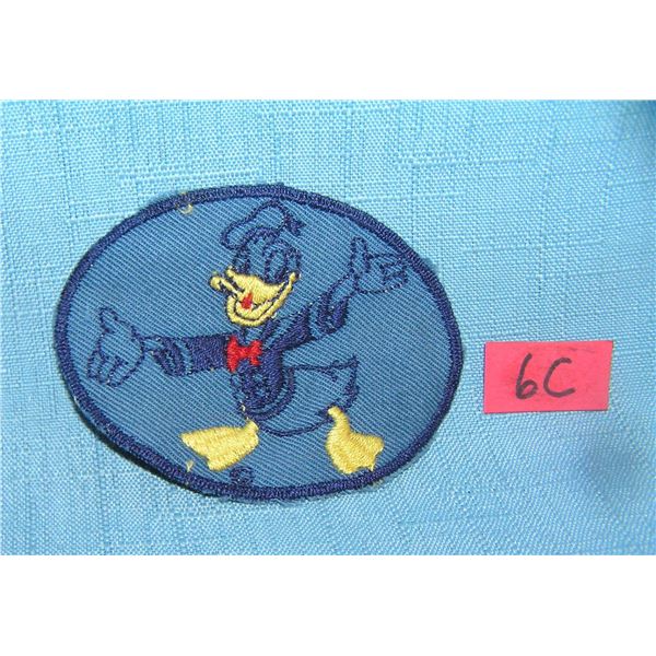 Early Donald Duck hand embroidered patch