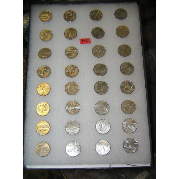 Large collection of vintage US state quarters