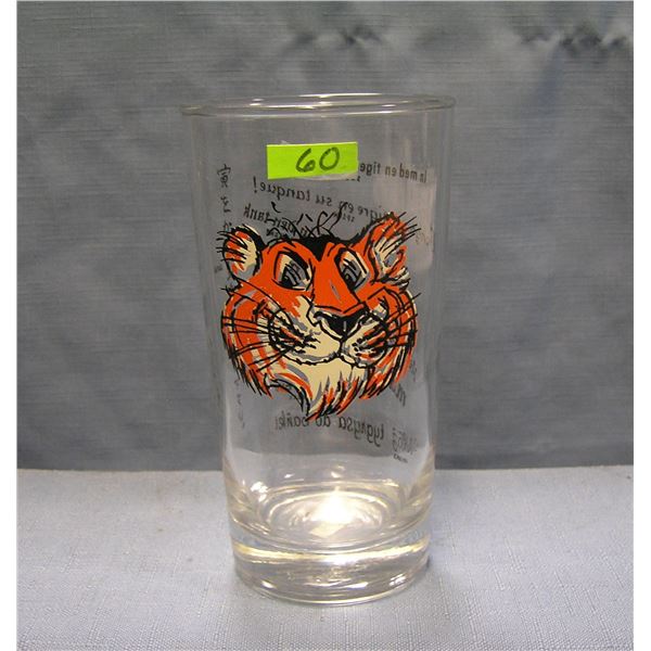 Vintage Exxon advertising drinking glass