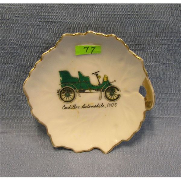 Early Cadillac horseless carriage dish