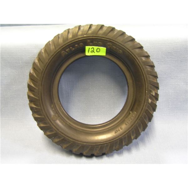 Vintage Atlas Lug grip advertising display tire