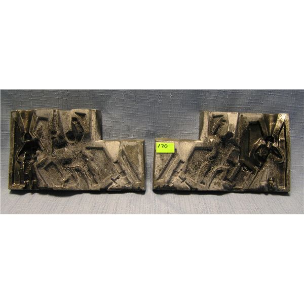 Larger antique toy soldier casting mold