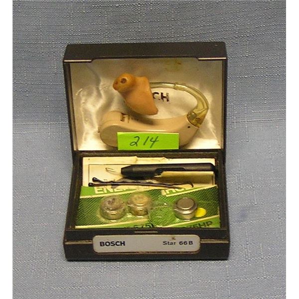 Vintage Bosch hearing aid kit