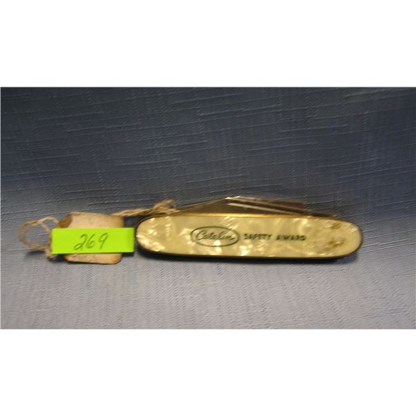 Early Catlin advertising pocket knife by Colonial