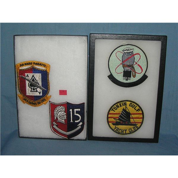 Group of 4 Vietnam veterans embroidered patches