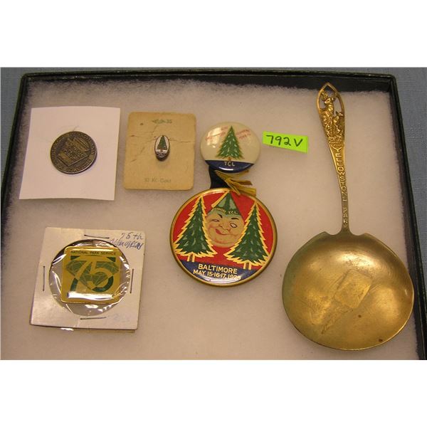 Group of early forestry collectibles