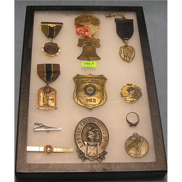 Collection of American Legion badges and more