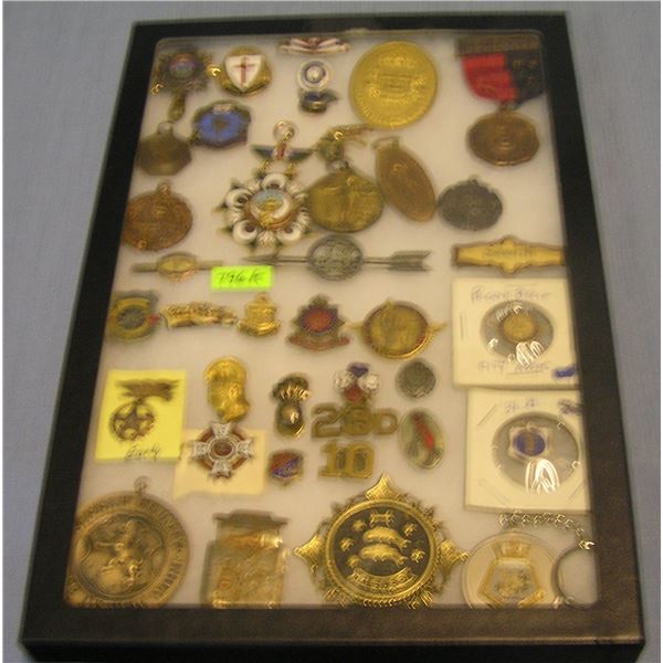 Early medals, badges, pins, awards and more