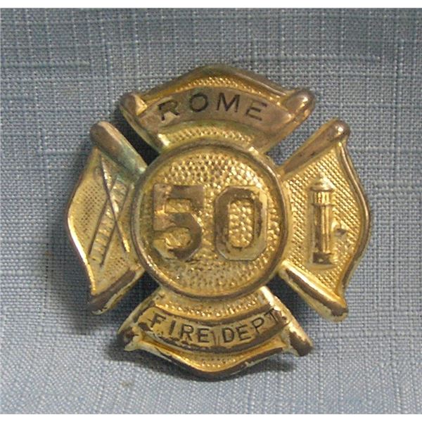 Early Rome F.D. fire badge