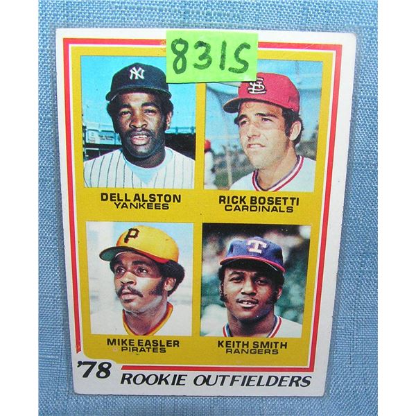 Dell Austin, Mike Easler rookie baseball card