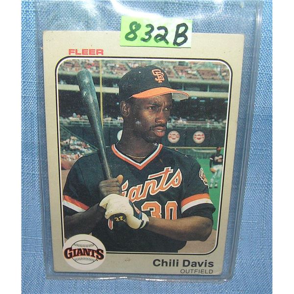 Chris Davis rookie baseball card