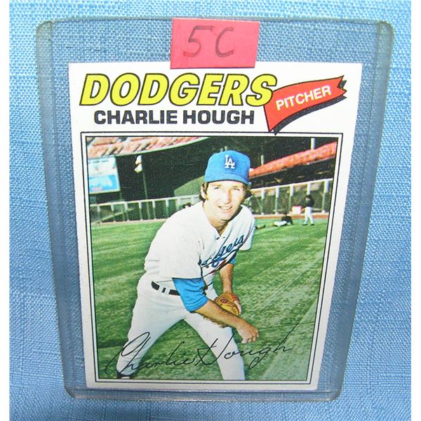 Charlie Hough all star baseball card