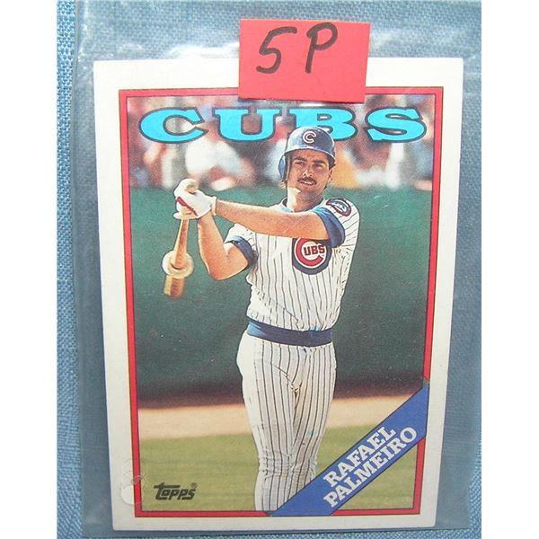 Vintage Rafael Palmeiro all star rookie baseball card