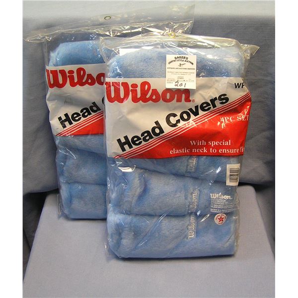 Large box of Wilson golfing head covers