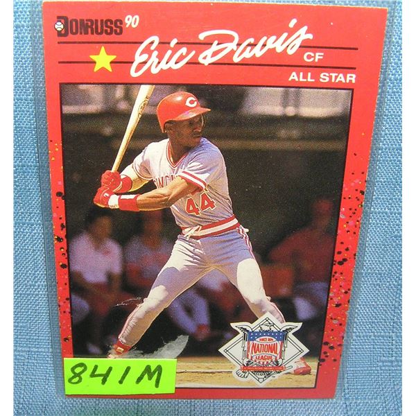Vintage Eric Davis rookie baseball card