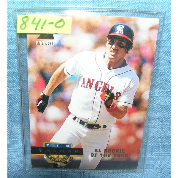 Vintage Tim Salmon rookie baseball card
