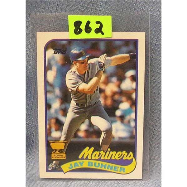 Vintage Jay Buhner rookie baseball card