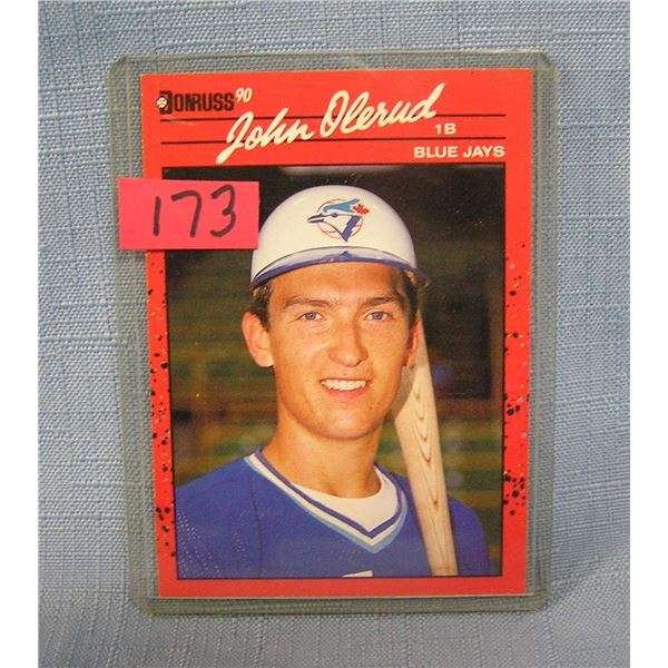 Vintage John Olerud rookie baseball card