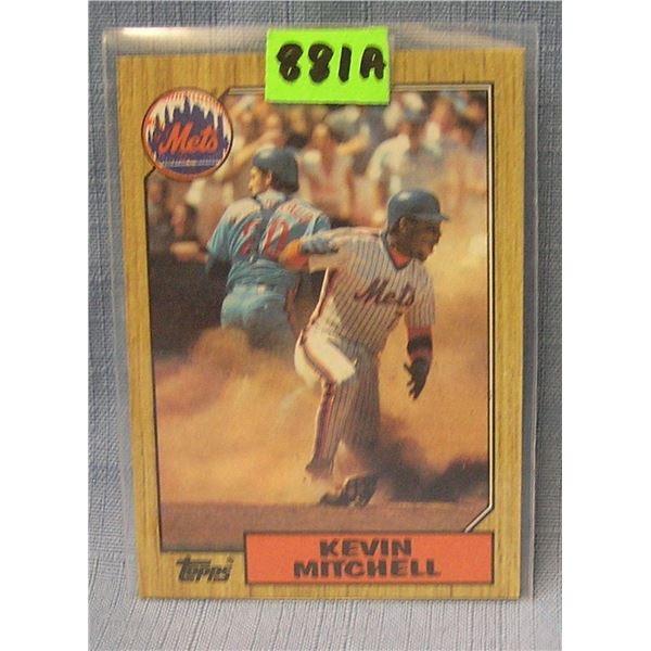 Vintage Kevin Mitchell rookie baseball card