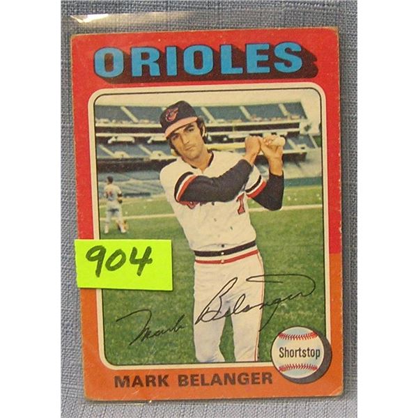 Vintage Mark Belanger rookie baseball card